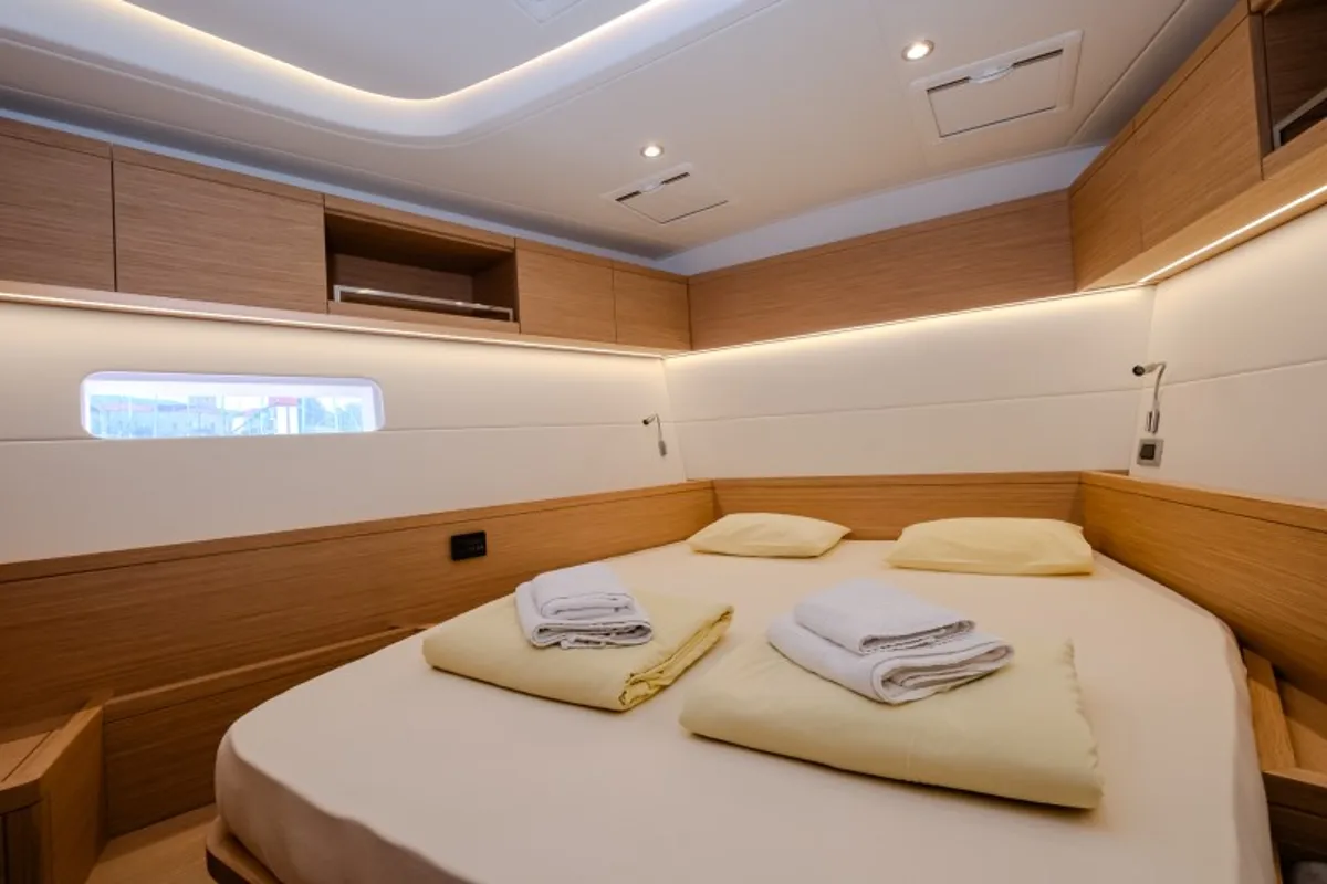 Cabin on Morea, a Grand Soleil 52 LC sailboat at Grad Šibenik, Croatia