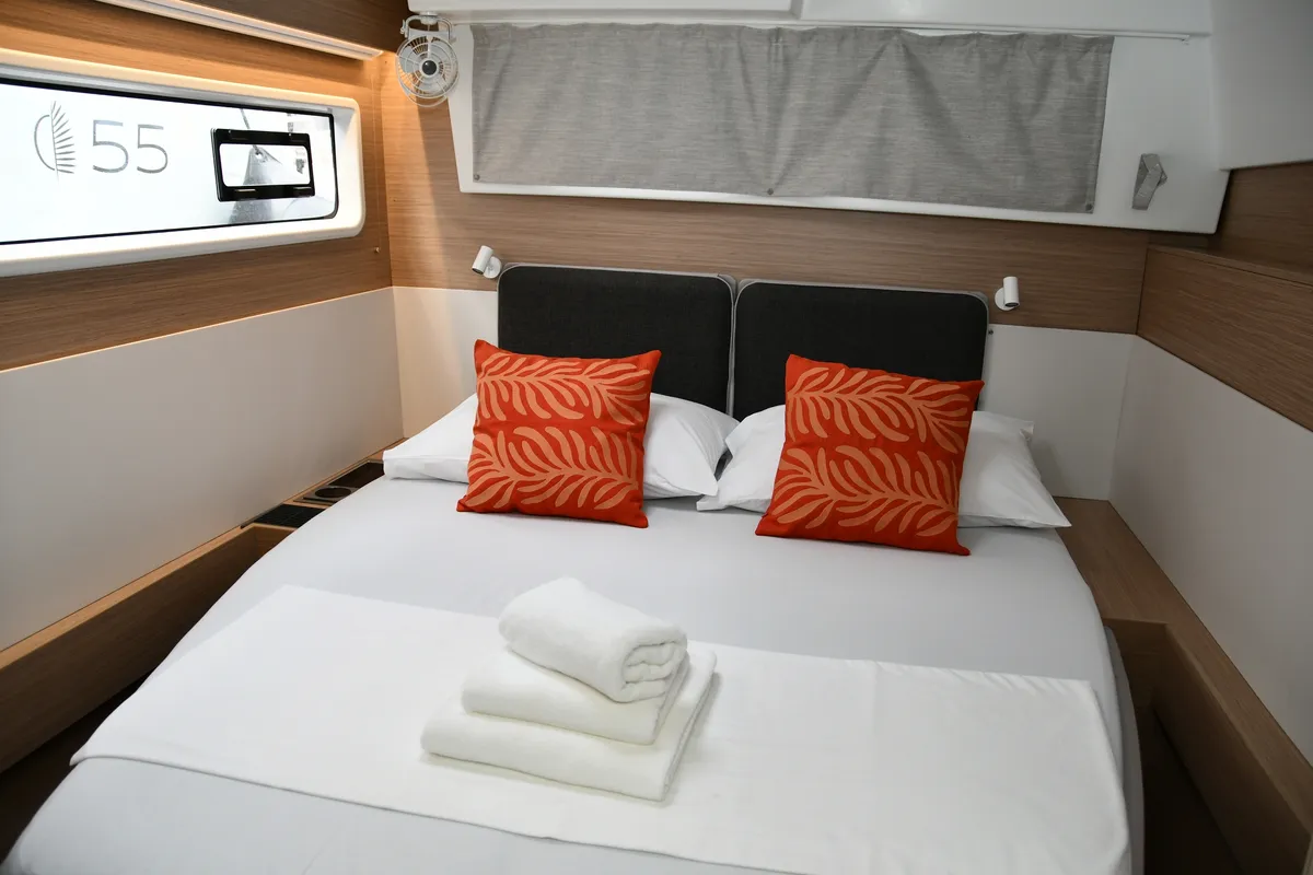 Cabin on Lagoon 43, a catamaran at Dubrovnik, Croatia