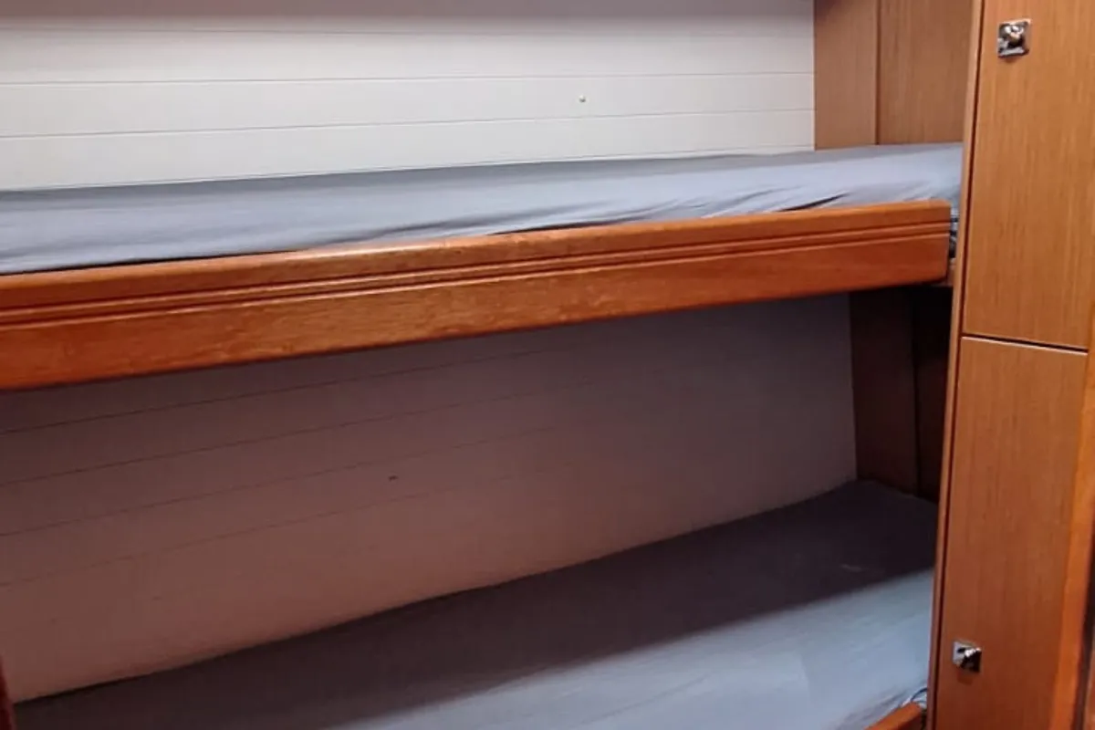 Cabin on Ivolga, a Bavaria Cruiser 51 sailboat at Grad Šibenik, Croatia