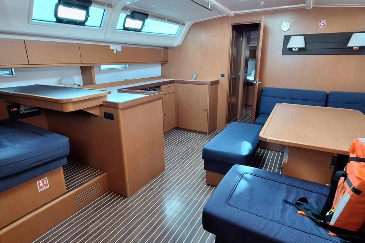 Galley of Ivolga, a Bavaria Cruiser 51 sailboat at Grad Šibenik, Croatia