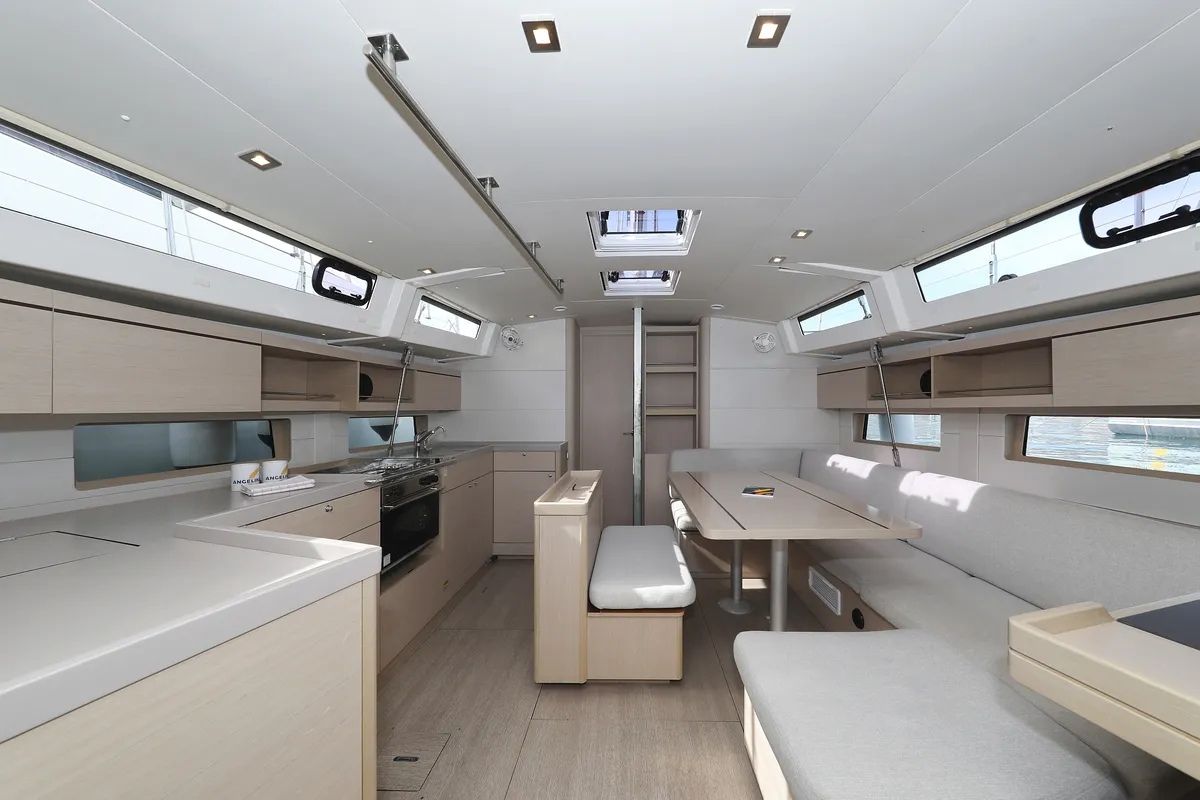 Salon of Air 2, a Beneteau Oceanis 46.1 sailboat at Grad Trogir, Croatia
