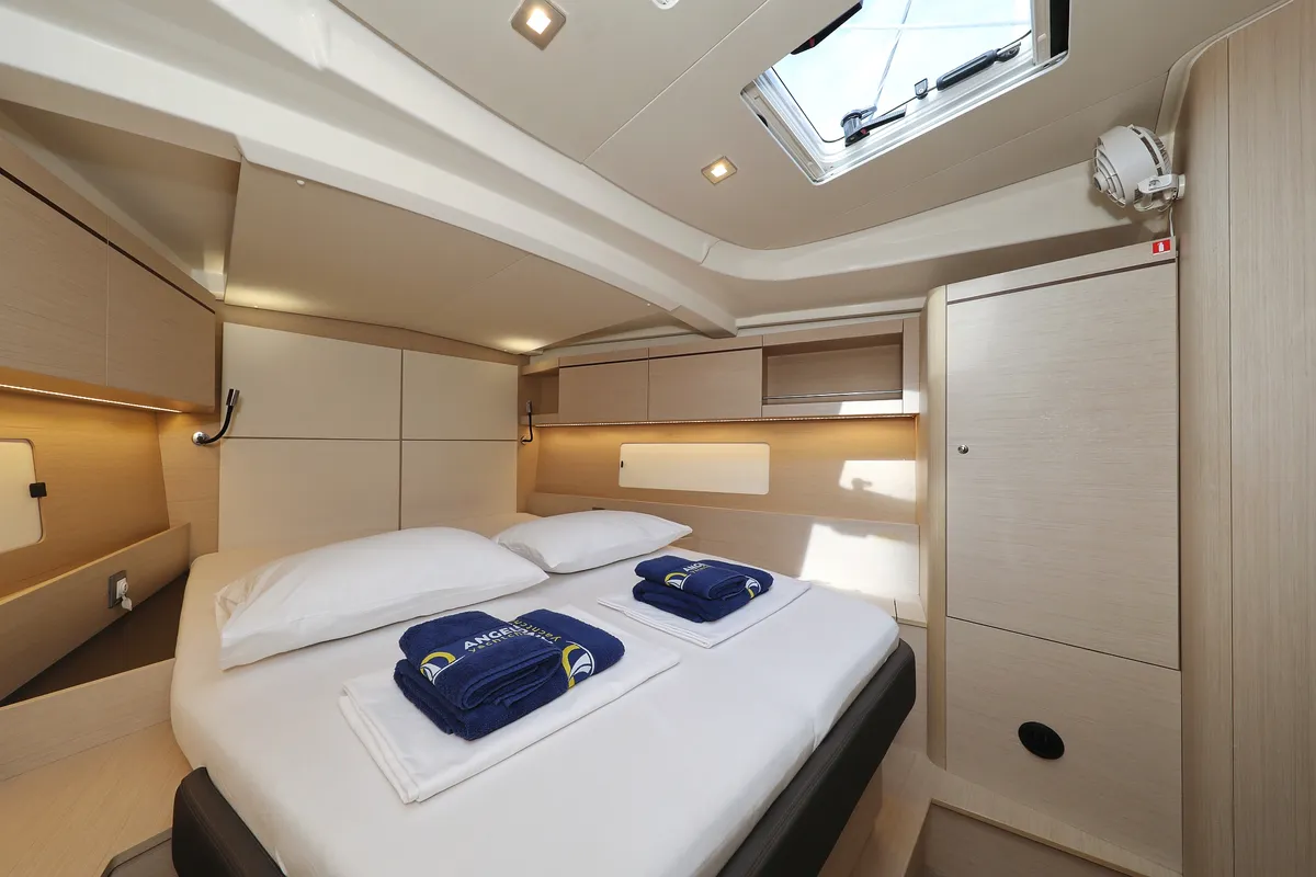 Cabin on Air 2, a Beneteau Oceanis 46.1 sailboat at Grad Trogir, Croatia