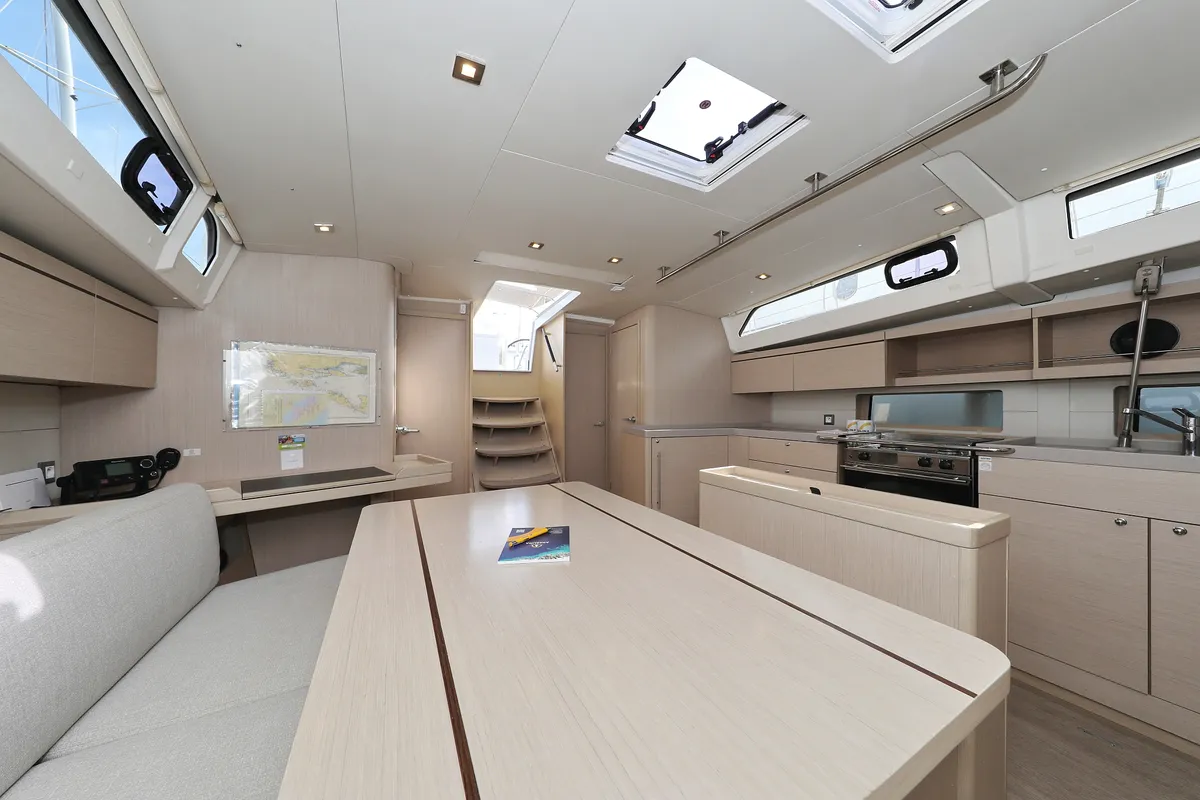 Salon of Air 2, a Beneteau Oceanis 46.1 sailboat at Grad Trogir, Croatia