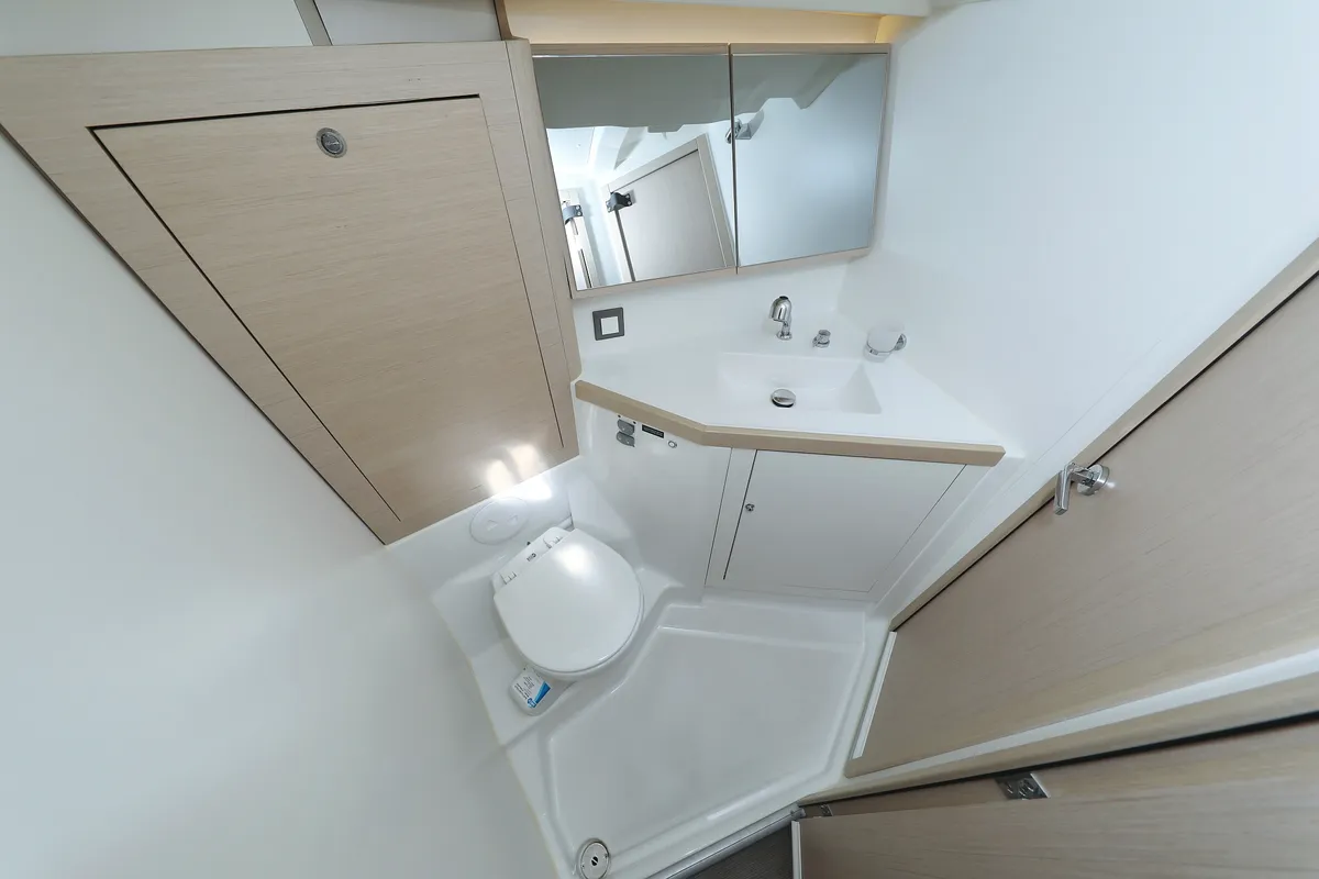 Head on Air 2, a Beneteau Oceanis 46.1 sailboat at Grad Trogir, Croatia