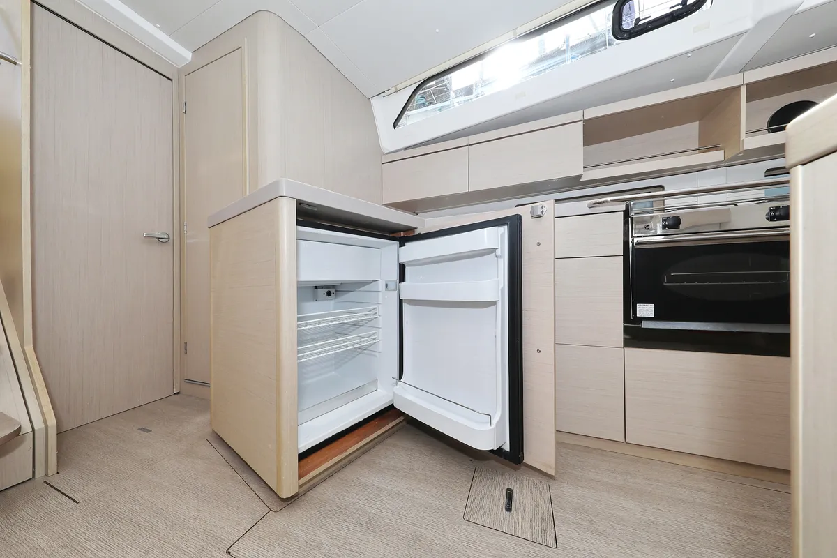 Galley of Air 2, a Beneteau Oceanis 46.1 sailboat at Grad Trogir, Croatia