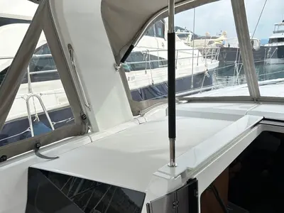 Salon of Bellagio, a Beneteau Oceanis 46.1 sailboat at Fethiye, Turkey