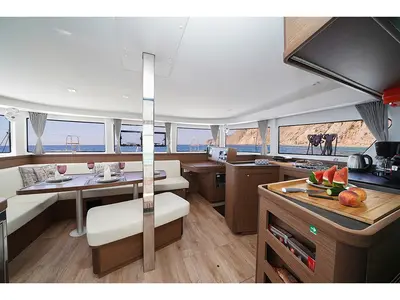 Galley of Catalina, a Lagoon 42 catamaran at Municipal Unit of Anaktorio, Greece