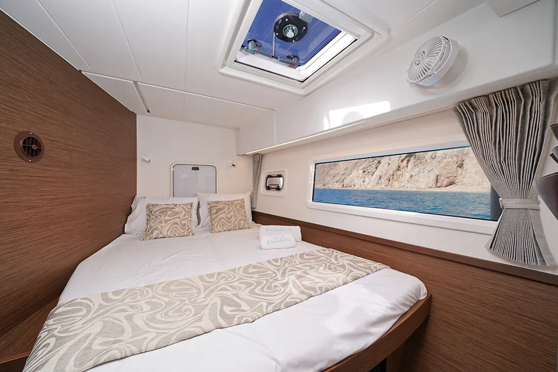 Cabin on Catalina, a Lagoon 42 catamaran at Municipal Unit of Anaktorio, Greece