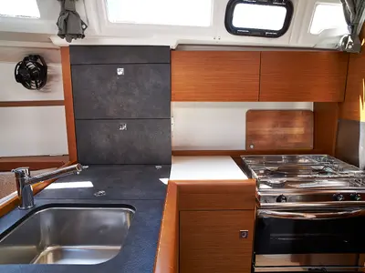 Grape, a Jeanneau Sun Odyssey 349 sailboat at Grad Biograd na Moru, Croatia