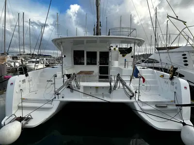DIDOO, a Lagoon 40 catamaran at Kontokali, Greece