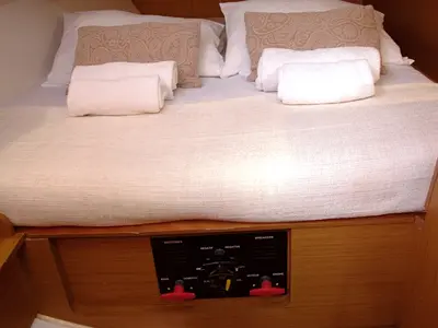Cabin on Best Men, a Jeanneau Sun Odyssey 42i sailboat at Neo Klima, Greece