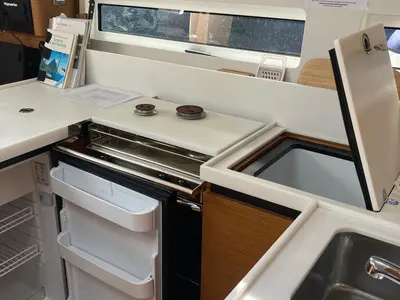 Galley of STAR V, a Jeanneau Sun Odyssey 440 sailboat at Alameda, United States