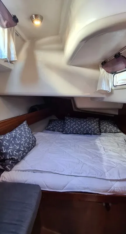 Cabin on Sea Toy, a Bavaria 44 sailboat at Grad Rijeka, Croatia