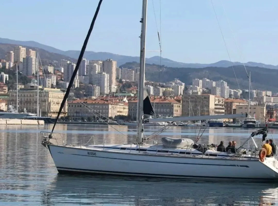 Exterior view of Sea Toy, a Bavaria 44 sailboat at Grad Rijeka, Croatia