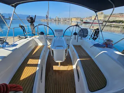 Cockpit of Sea Toy, a Bavaria 44 sailboat at Grad Rijeka, Croatia