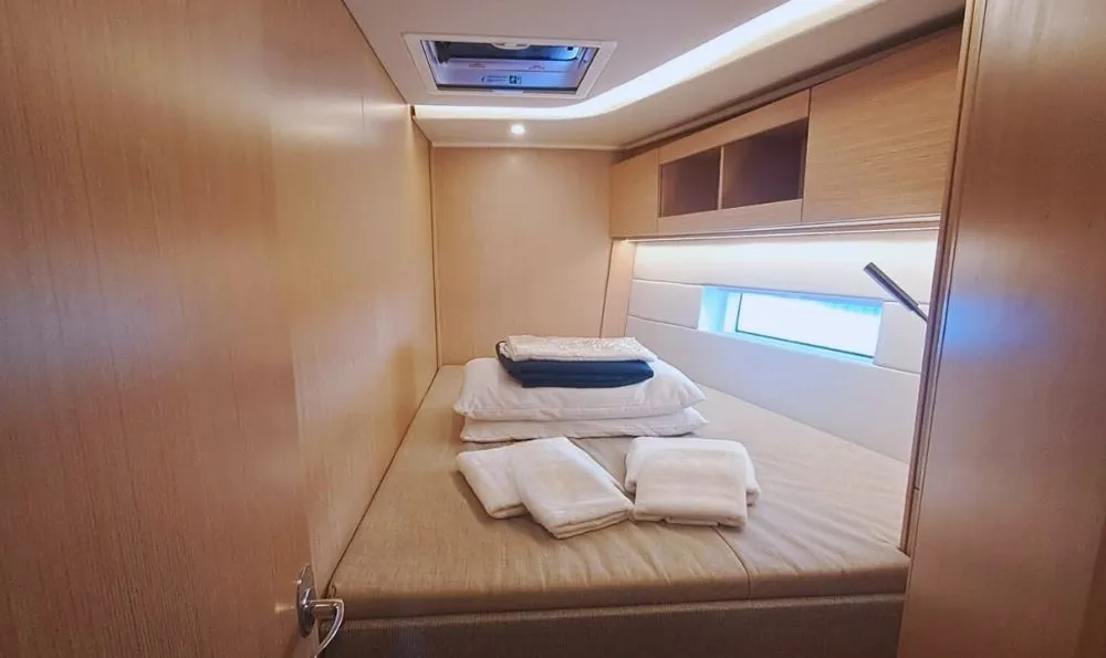 Cabin on MALENA, a Bavaria C50 sailboat at Cecina, Italy