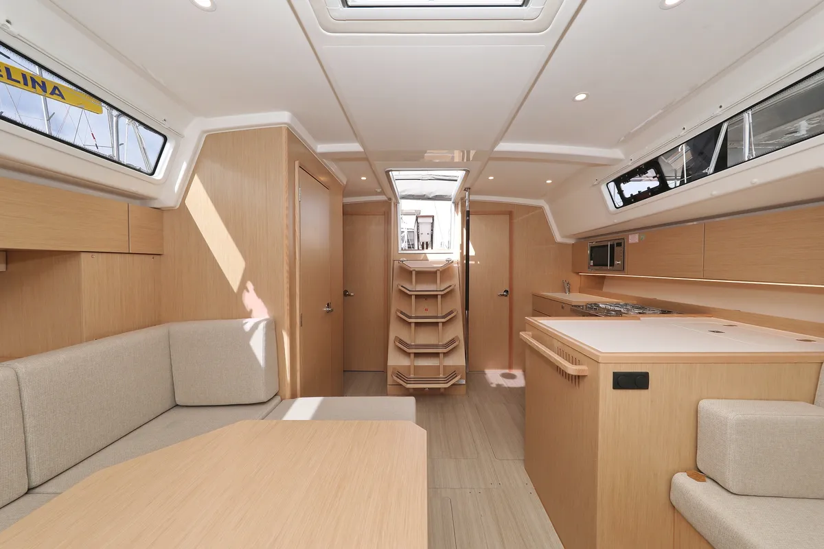 Cabin on Levente, a Bavaria C42 sailboat at Grad Vodice, Croatia