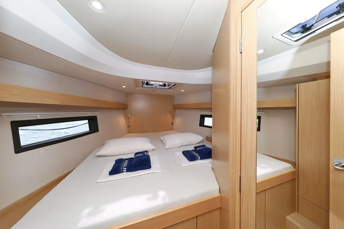 Cabin on Levente, a Bavaria C42 sailboat at Grad Vodice, Croatia