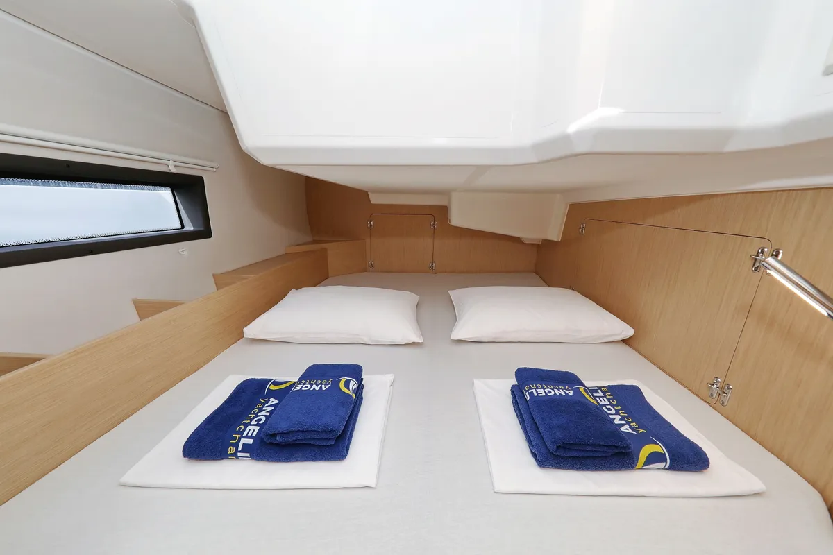 Cabin on Levente, a Bavaria C42 sailboat at Grad Vodice, Croatia