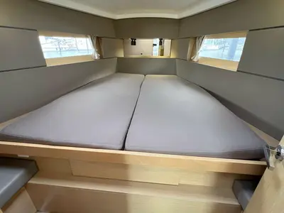 Cabin on Ulysses, a Beneteau Oceanis 38 sailboat at Heiligenhafen, Germany
