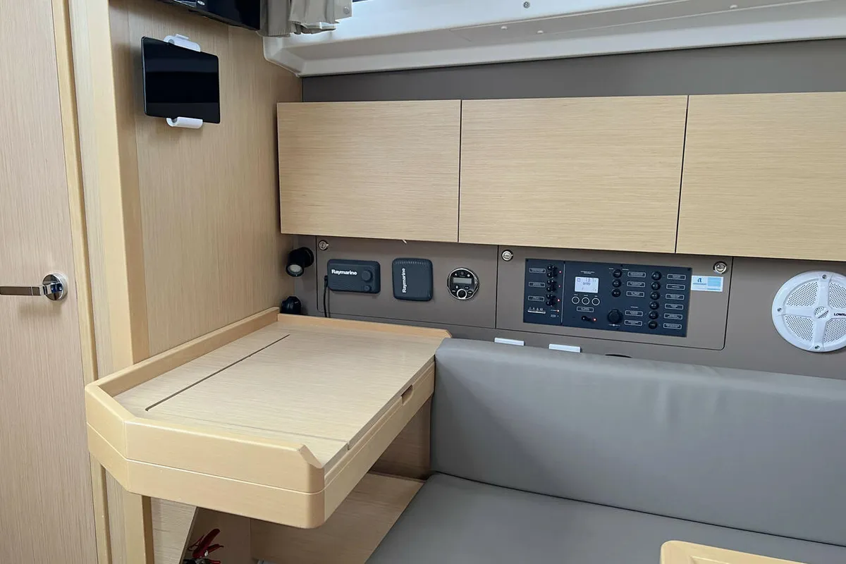 Salon of Ulysses, a Beneteau Oceanis 38 sailboat at Heiligenhafen, Germany
