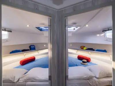 Cabin on Delphia Yachts Poseidon 45, a motor yacht at Casier, Italy