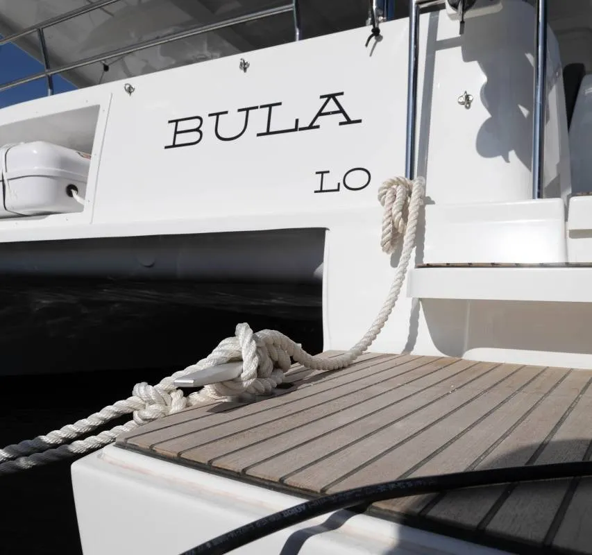 Bula, a Lagoon 46 catamaran at Pianottoli-Caldarello, France