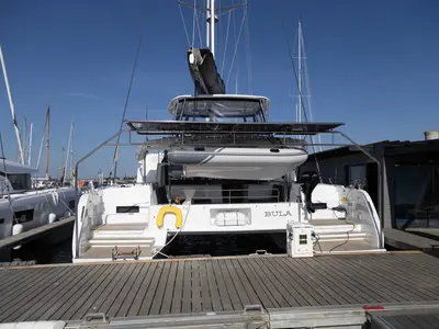 Bula, a Lagoon 46 catamaran at Pianottoli-Caldarello, France