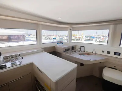 Bula, a Lagoon 46 catamaran at Pianottoli-Caldarello, France