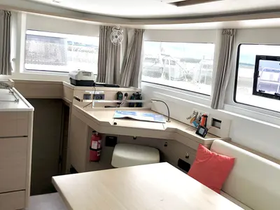 Salon of Venice Beach, a Lagoon 46 catamaran at Općina Medulin, Croatia