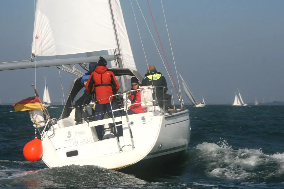 Exterior view of Mambo, a Beneteau Oceanis 31 sailboat at Heiligenhafen, Germany