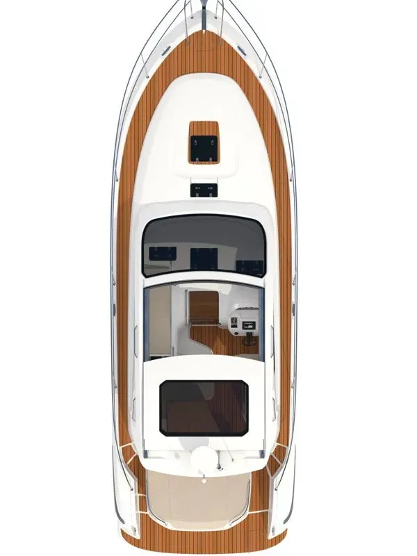 Girica, a Bavaria Sport 39 HT motorboat at Punat, Croatia