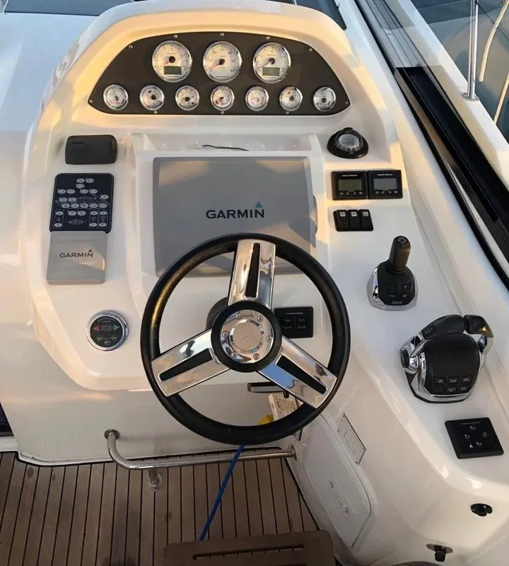Girica, a Bavaria Sport 39 HT motorboat at Punat, Croatia