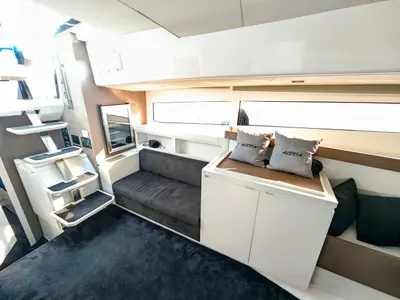 Salon of Alexia, a Fiart Seawalker 43 motor yacht at Općina Sukošan, Croatia