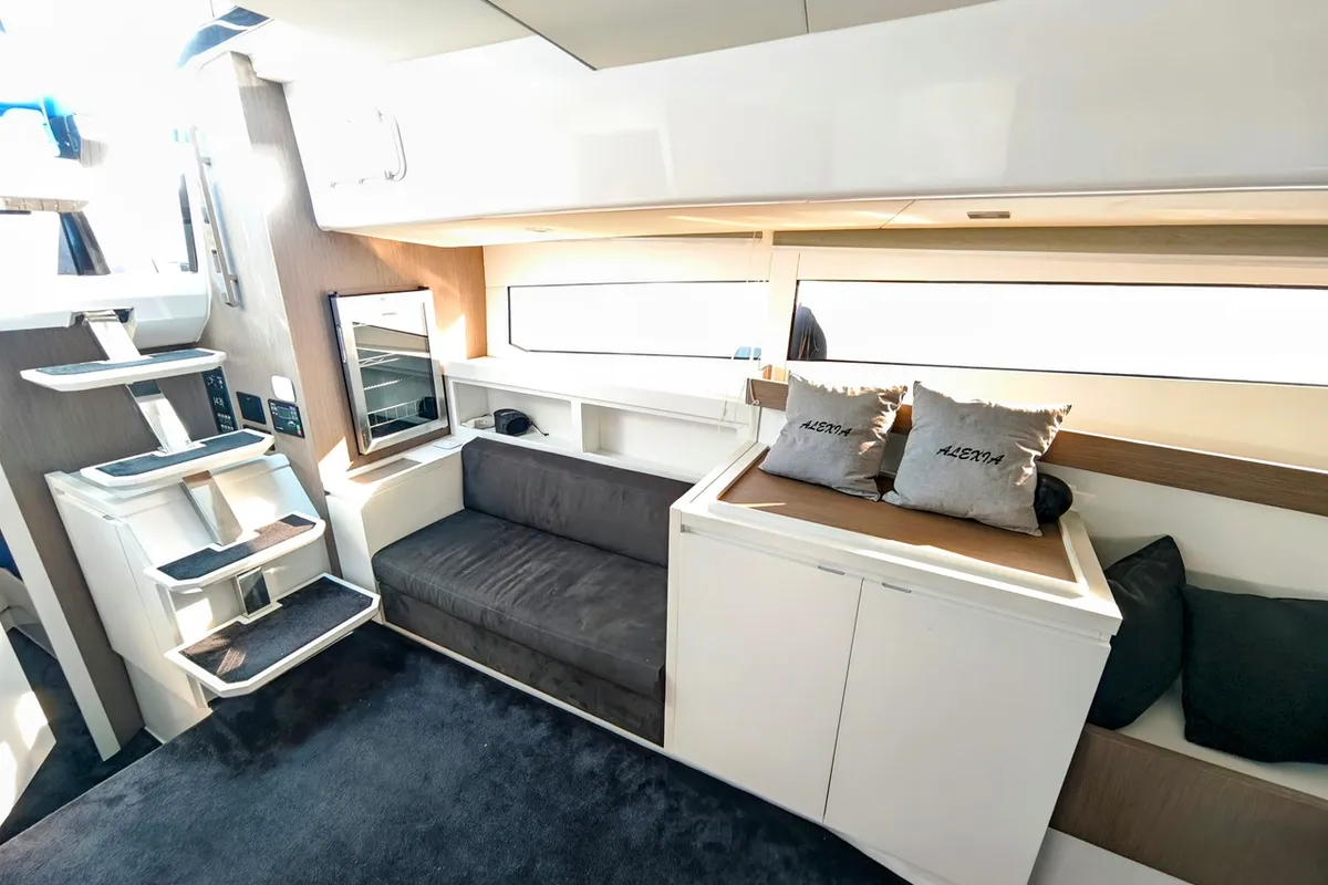 Salon of Alexia, a Fiart Seawalker 43 motor yacht at Općina Sukošan, Croatia