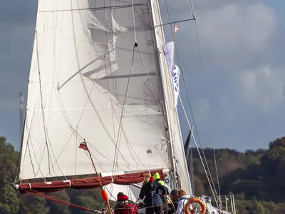 Salon of Nivius, a Jeanneau Sun Fast 37 sailboat at Flensburg, Germany