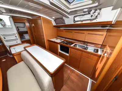 Galley of Papalina, a Beneteau Cyclades 50.5 sailboat at Općina Sukošan, Croatia