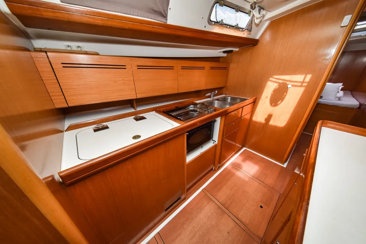 Galley of Papalina, a Beneteau Cyclades 50.5 sailboat at Općina Sukošan, Croatia