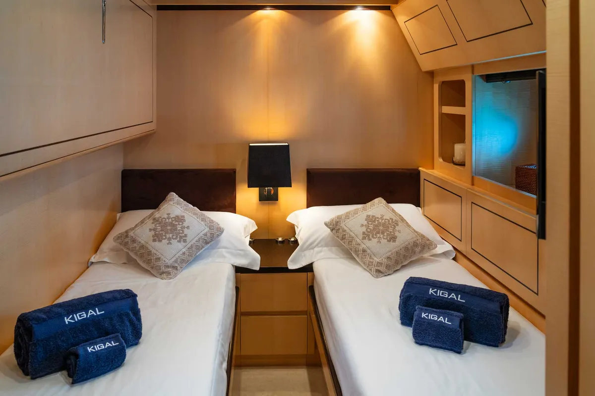 Cabin on Premium +, a Gulet Arno Leopard 27 motor yacht at Olbia, Italy