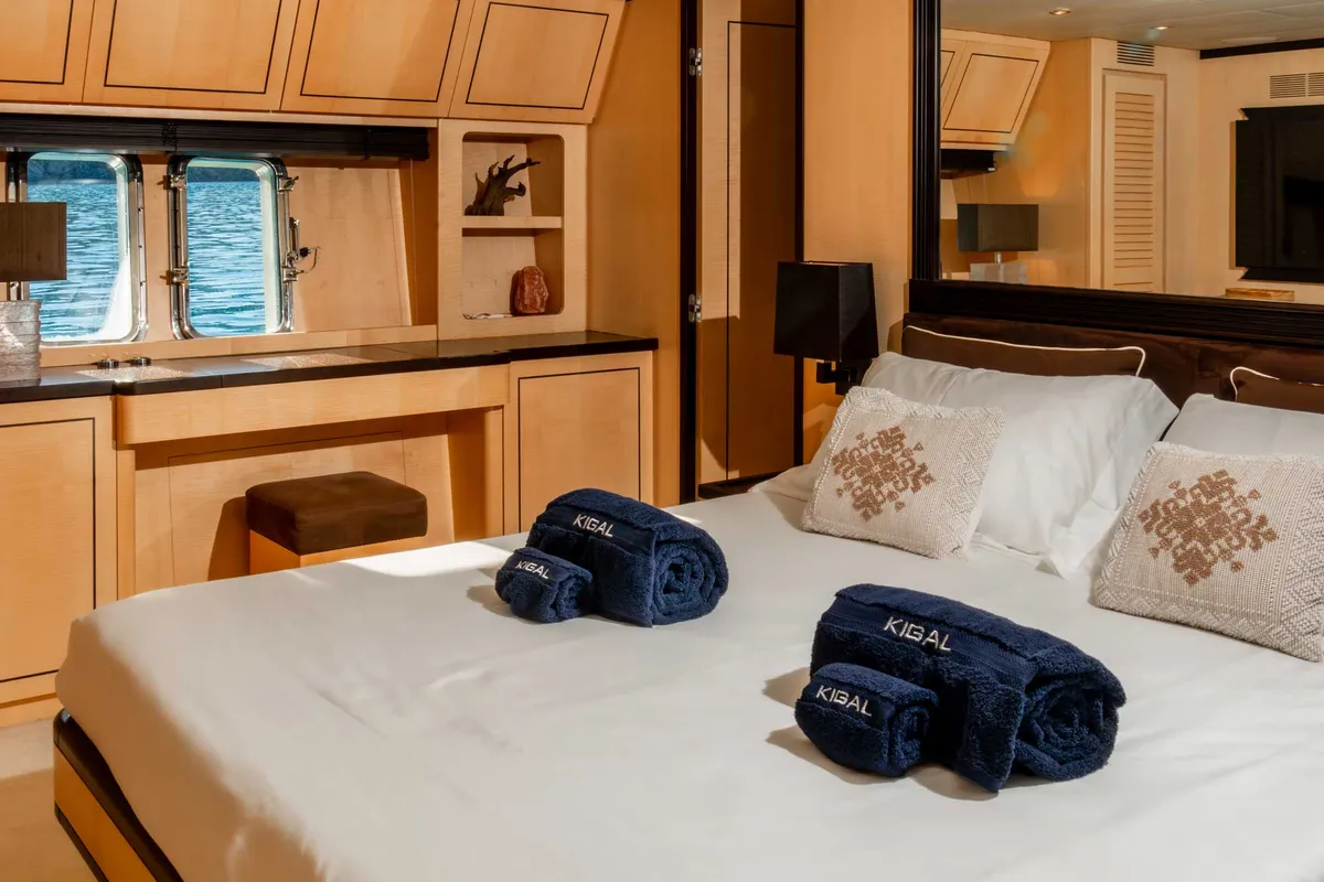 Cabin on Premium +, a Gulet Arno Leopard 27 motor yacht at Olbia, Italy