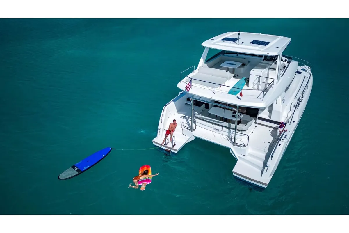 Sora, a Leopard 46PC catamaran at Fethiye, Turkey