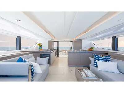Sora, a Leopard 46PC catamaran at Fethiye, Turkey