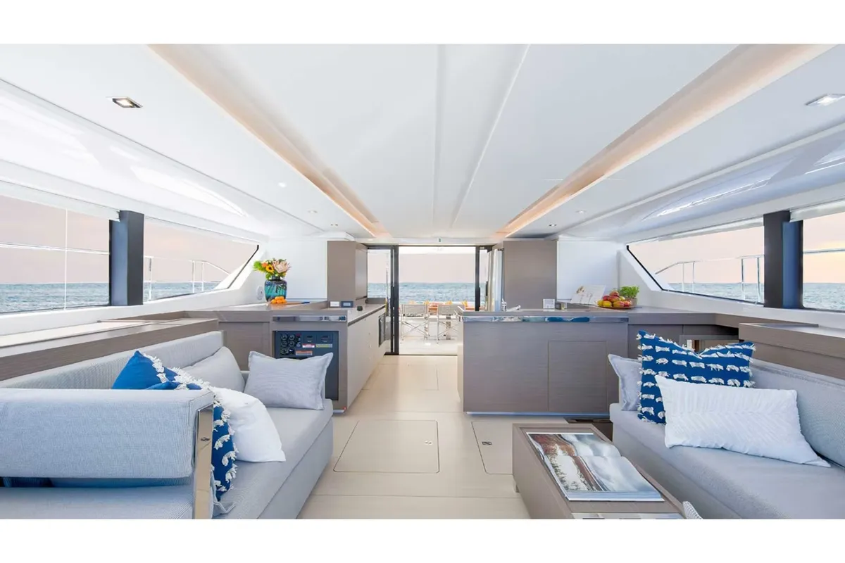Sora, a Leopard 46PC catamaran at Fethiye, Turkey