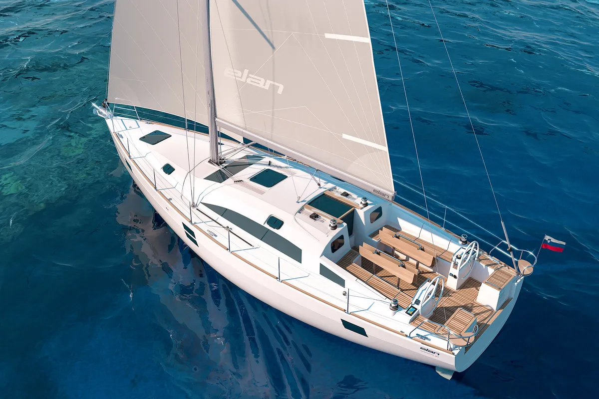 Exterior view of JOLA - GENERATOR + AC, a Elan Impression 45.1 sailboat at Zadar, Croatia
