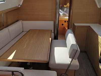Salon of JOLA - GENERATOR + AC, a Elan Impression 45.1 sailboat at Zadar, Croatia