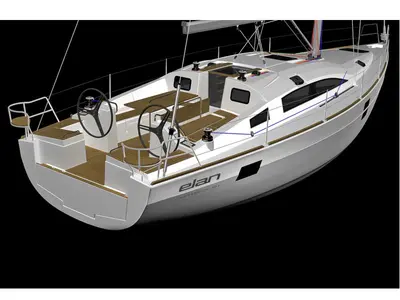 Cockpit of JOLA - GENERATOR + AC, a Elan Impression 45.1 sailboat at Zadar, Croatia