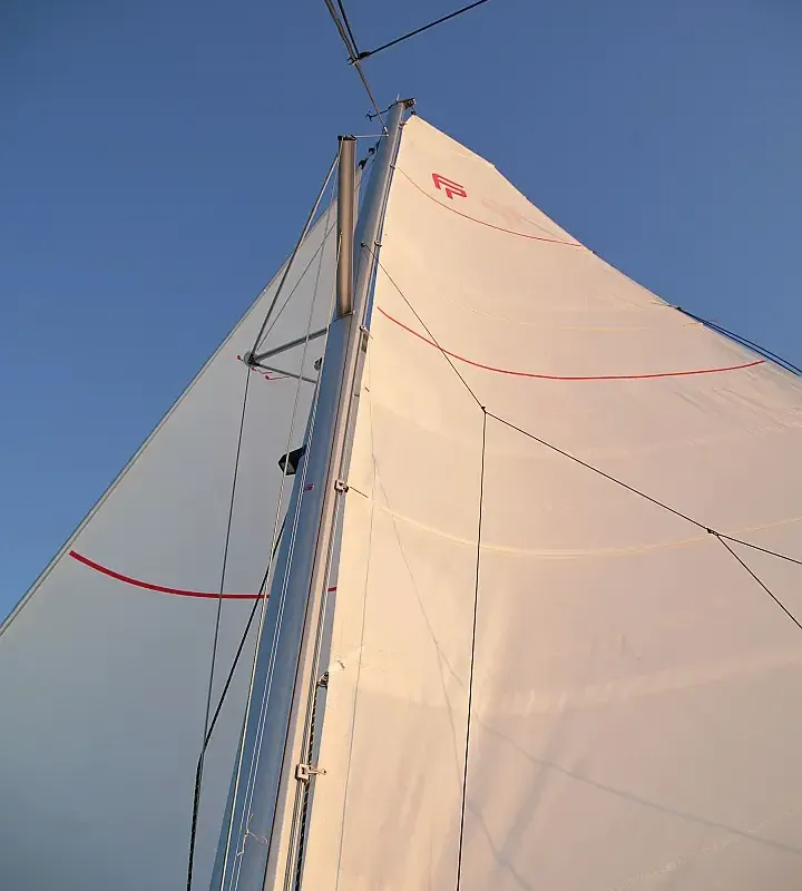Anasa, a Fountaine Pajot Isla 40 catamaran at Lefkada, Greece
