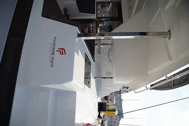 Anasa, a Fountaine Pajot Isla 40 catamaran at Lefkada, Greece