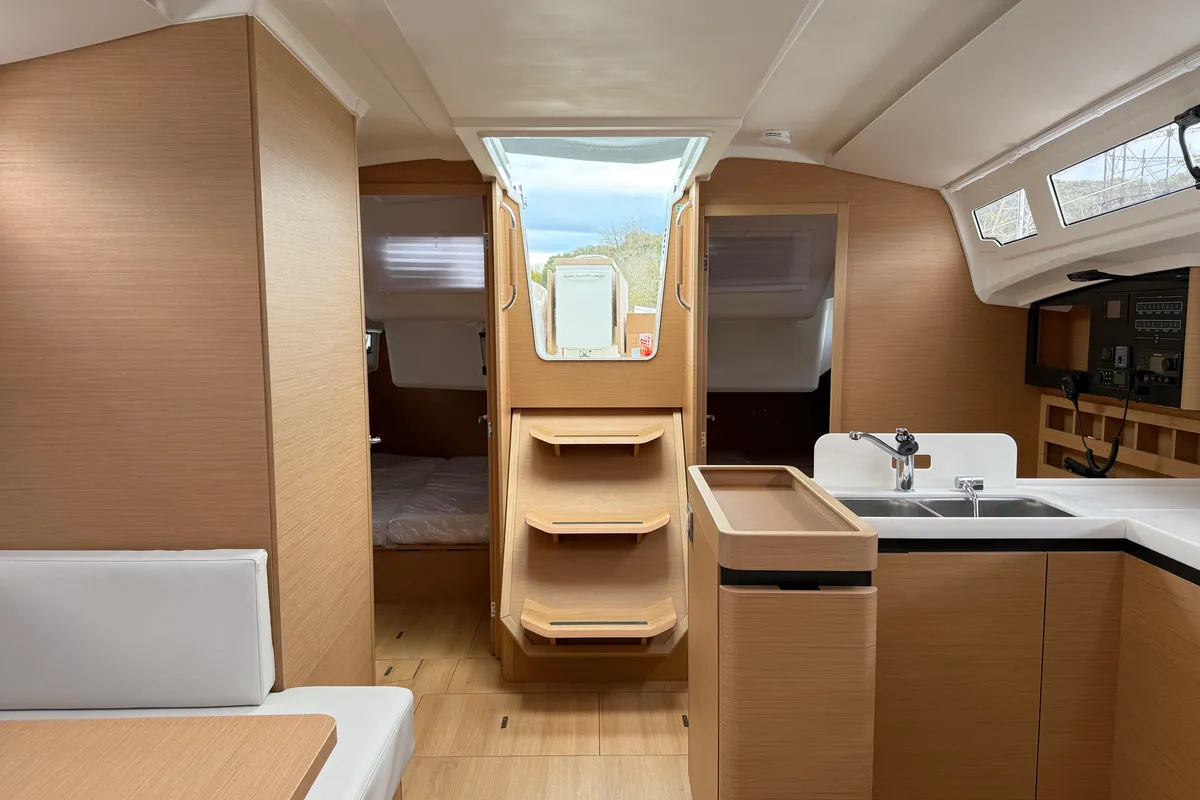 Salon of Mare, a Jeanneau Sun Odyssey 410 sailboat at Općina Rogoznica, Croatia