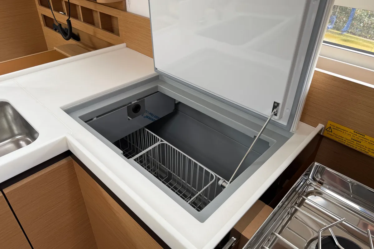 Galley of Mare, a Jeanneau Sun Odyssey 410 sailboat at Općina Rogoznica, Croatia
